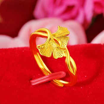 Inel de jad pentru femei – stil național, mozaic cu pietre placate cu aur și design inimă goală