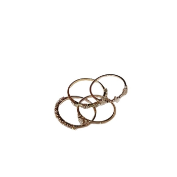 Prsteň Bendou z tenkého kovu s pravým zlatom, geometrický tvar, elektroplátovanie, nastaviteľný, bežný štýl, dámsky šperk