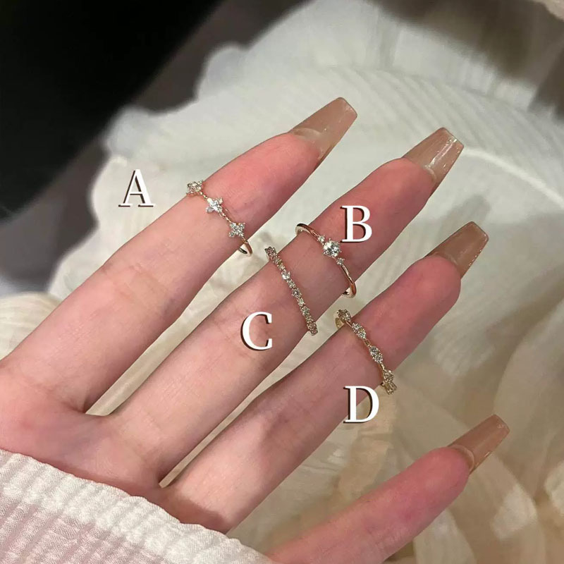 Prsteň Bendou z tenkého kovu s pravým zlatom, geometrický tvar, elektroplátovanie, nastaviteľný, bežný štýl, dámsky šperk