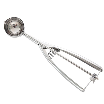 Lingură din oțel inoxidabil pentru bile de înghețată, mingi de pepene și modelare a fructelor; lustruire prin proces de apă; stil modern minimalist; imprimare logo disponibil