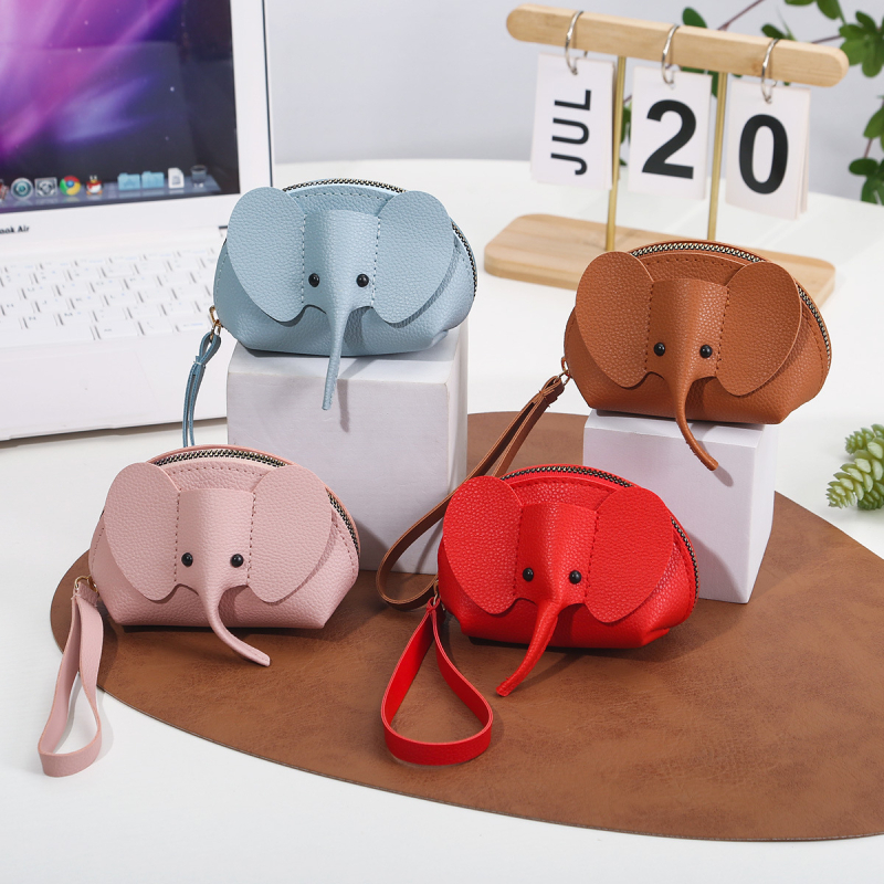 Xinyao PU mincová peňaženka, vodotesná, s karabínou na kľúče, jar 2025 model