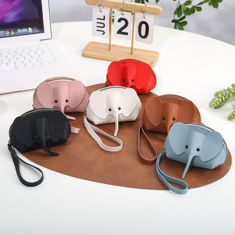 Xinyao PU mincová peňaženka, vodotesná, s karabínou na kľúče, jar 2025 model