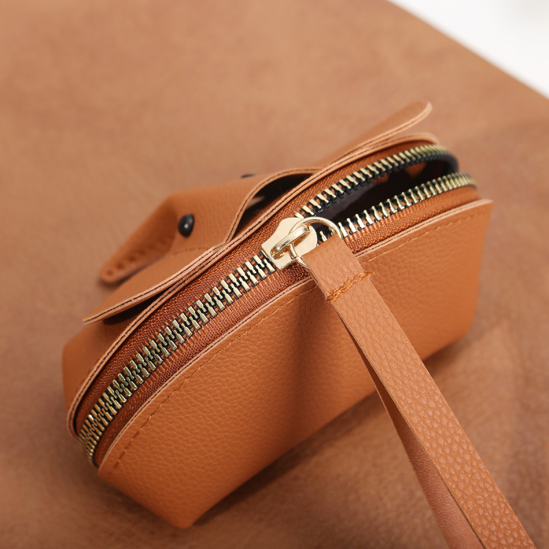 Xinyao PU mincová peňaženka, vodotesná, s karabínou na kľúče, jar 2025 model