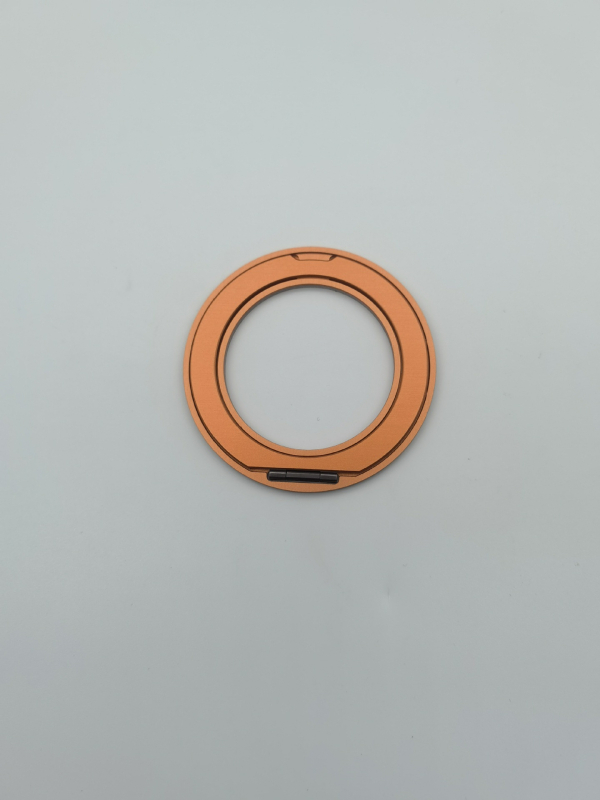 Metalo telefono dėklo laikiklis su 360° sukimu, 2,3 mm storio, minimalistinis žiedo laikiklis