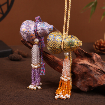 Κρεμαστό σε σχήμα κολοκύθας με κρύσταλλο φούντα, κεντημένο Song brocade, αξεσουάρ Hanfu (Brand: Jutong; Υλικό: Brocade; Στυλ: Εθνοτικό; Κατασκευή: Ημιχειροποίητο και ημιμηχανικό; Ιδέες δώρου: Γενέθλια, Μετακόμιση)