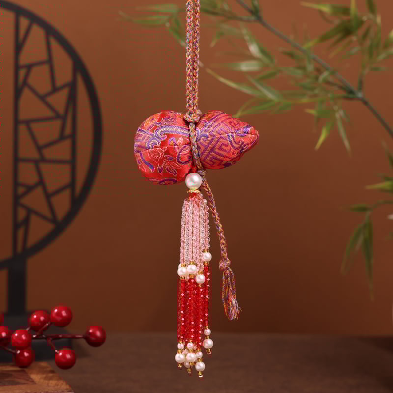 Κρεμαστό σε σχήμα κολοκύθας με κρύσταλλο φούντα, κεντημένο Song brocade, αξεσουάρ Hanfu (Brand: Jutong; Υλικό: Brocade; Στυλ: Εθνοτικό; Κατασκευή: Ημιχειροποίητο και ημιμηχανικό; Ιδέες δώρου: Γενέθλια, Μετακόμιση)