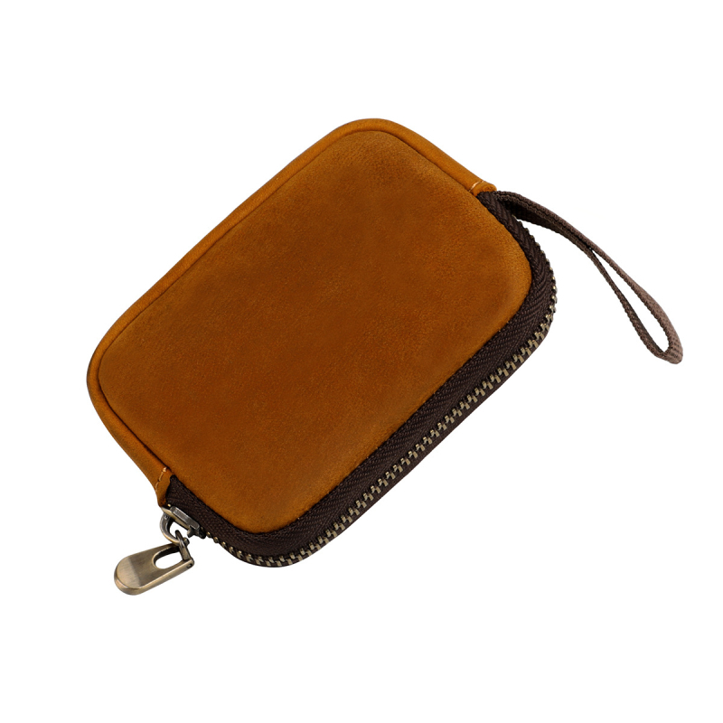 MaDonNo 2062 Mincovník z pravej kože s horným vrstvom hovädzej kože, jednofarebný vzor, 1 skladanie, polyesterová podšívka