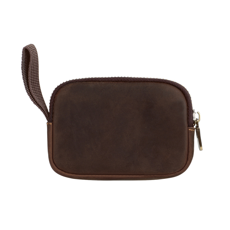 MaDonNo 2062 Mincovník z pravej kože s horným vrstvom hovädzej kože, jednofarebný vzor, 1 skladanie, polyesterová podšívka