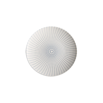 Порцеланова кръгла плитка чиния за студени ястия, китайски стил, флорални мотиви, фюжън дизайн, посуда за ресторанти/клубове