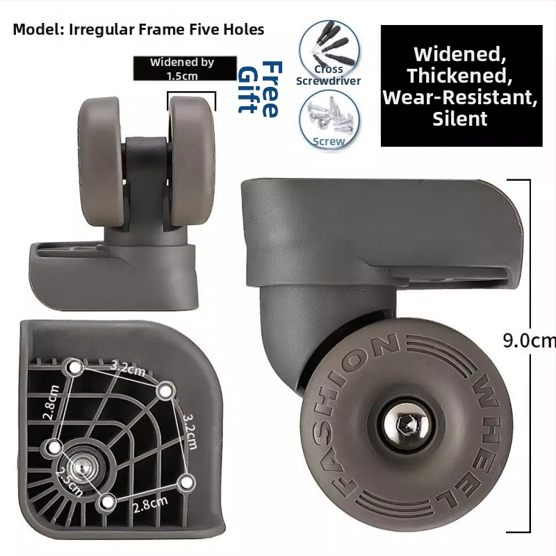 Kohvri rataste vahetamine – universaalsed rattad, PVC materjal, kevad 2025