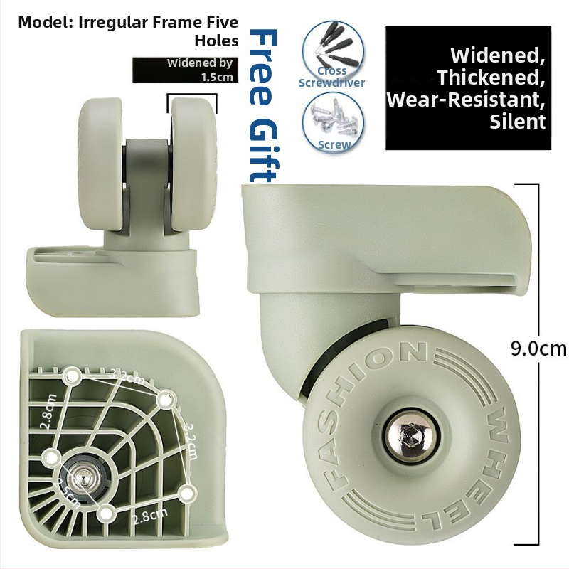 Kohvri rataste vahetamine – universaalsed rattad, PVC materjal, kevad 2025