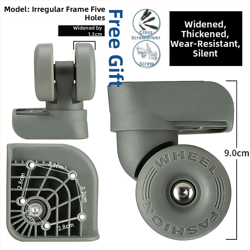 Kohvri rataste vahetamine – universaalsed rattad, PVC materjal, kevad 2025