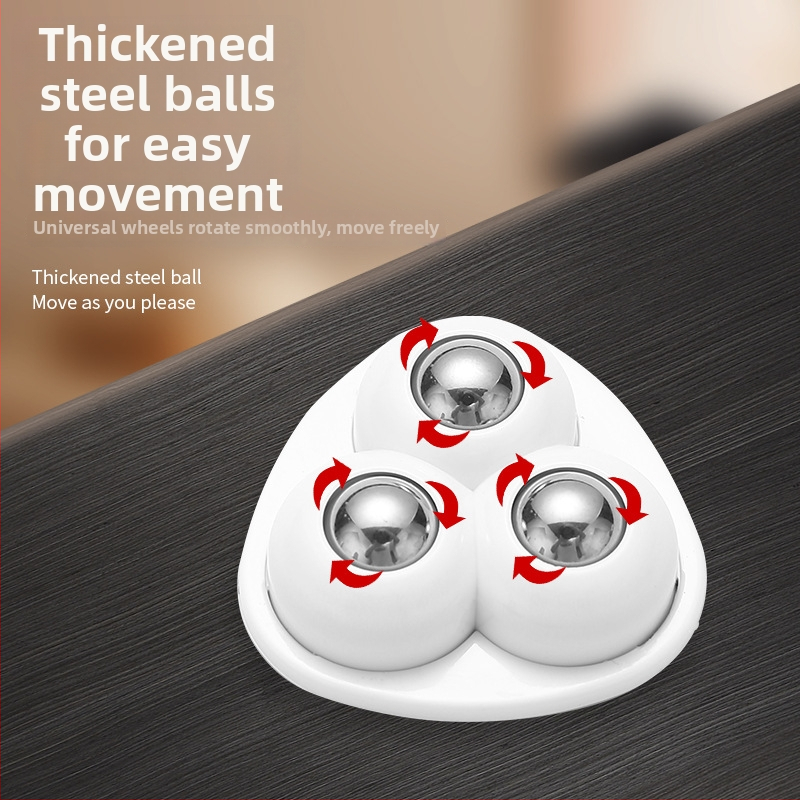 Three-bead universal wheel – ABS, Type A, vstrekovanie plastov, Exquisite, na odpadkový kôš a úložný box, moderný štýl