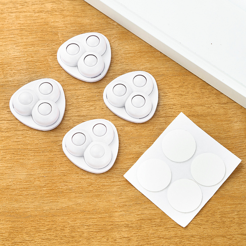 Three-bead universal wheel – ABS, Type A, vstrekovanie plastov, Exquisite, na odpadkový kôš a úložný box, moderný štýl