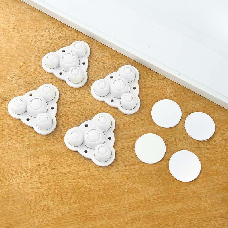 Three-bead universal wheel – ABS, Type A, vstrekovanie plastov, Exquisite, na odpadkový kôš a úložný box, moderný štýl