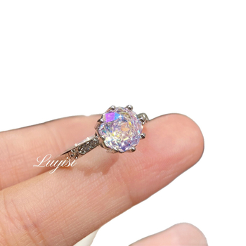 Prsteň • Meď • Drahokam • Diamant vložený • Geometrický, staroveký štýl