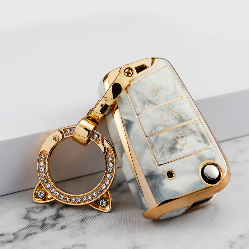 Carcasa cheii TPU pentru Volkswagen: Touareg, Touran, Tiguan, Teramont, T-Roc, Lavida și Golf 7 — de înaltă calitate, personalizabilă, cu opțiune de marcă privată