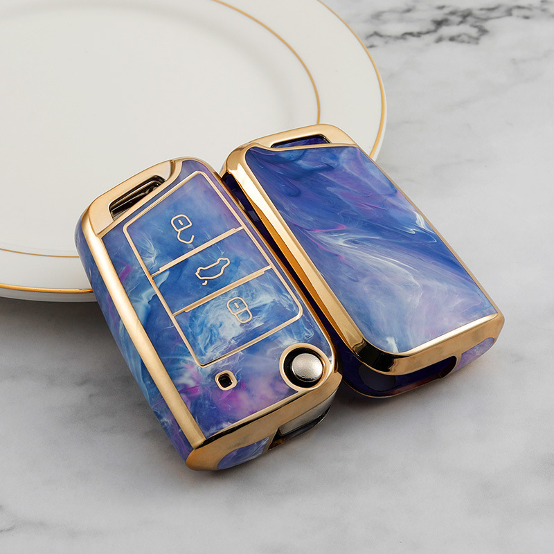 Carcasa cheii TPU pentru Volkswagen: Touareg, Touran, Tiguan, Teramont, T-Roc, Lavida și Golf 7 — de înaltă calitate, personalizabilă, cu opțiune de marcă privată