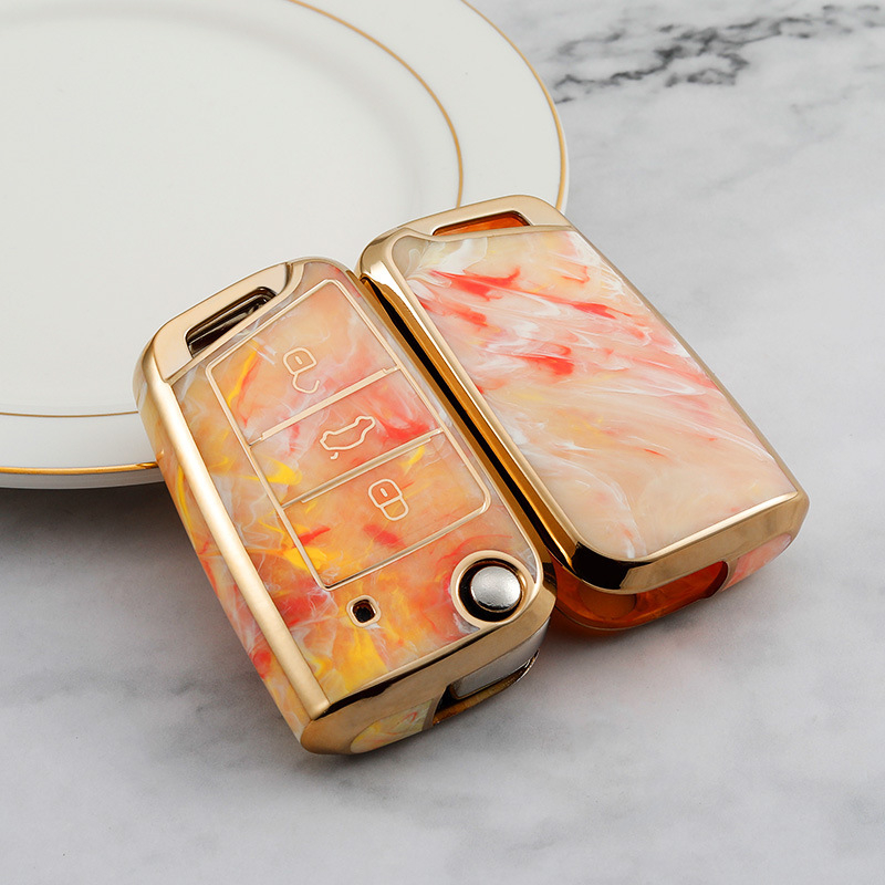 Carcasa cheii TPU pentru Volkswagen: Touareg, Touran, Tiguan, Teramont, T-Roc, Lavida și Golf 7 — de înaltă calitate, personalizabilă, cu opțiune de marcă privată