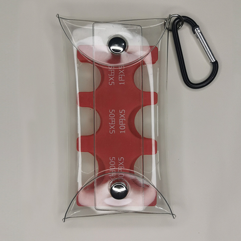 Portofel pentru monede, material PU, căptușeală PVC, design unisex, potrivit pentru depozitare casnică.