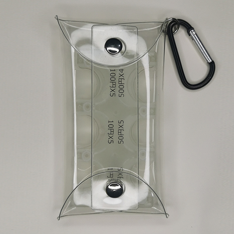 Portofel pentru monede, material PU, căptușeală PVC, design unisex, potrivit pentru depozitare casnică.