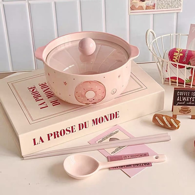 Kerámia tál tésztaételekhez fedővel, két füllel, nagy kapacitású, mikrohullámú sütőben használható