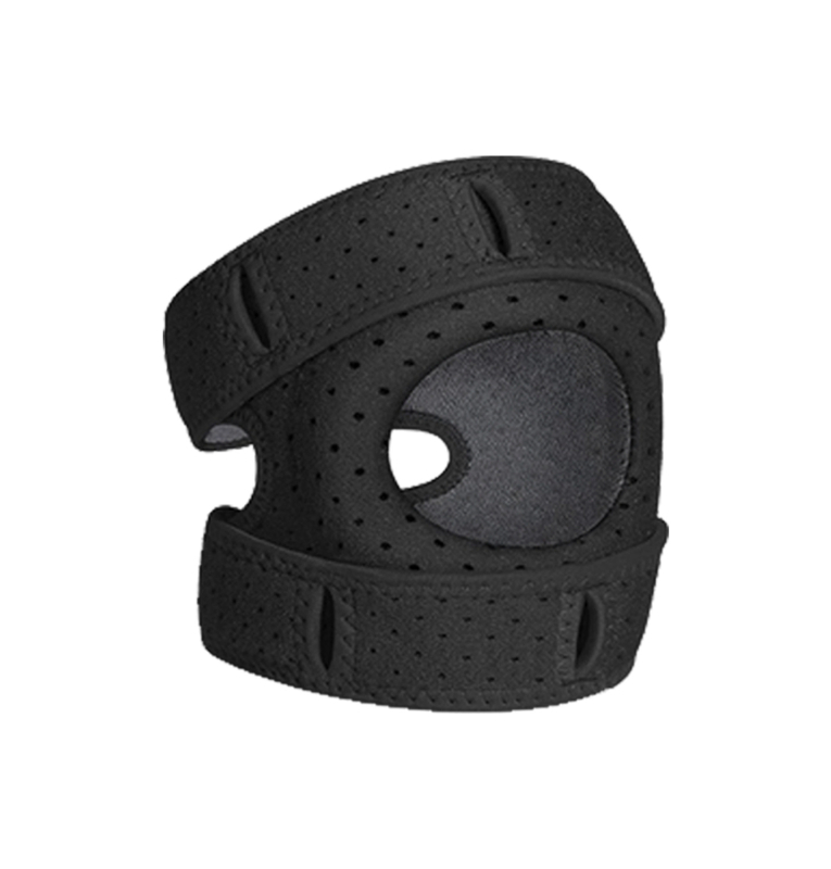 Αθλητικό προστατευτικό γονάτου με ιμάντα επιγονατίδας – διαπερατό, ελαφρύ για τρέξιμο και ποδόσφαιρο, προστασία άρθρωσης