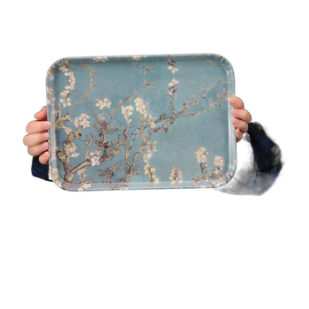 Меламиново правоъгълен поднос за сервиране, прост стил, готов за подарък