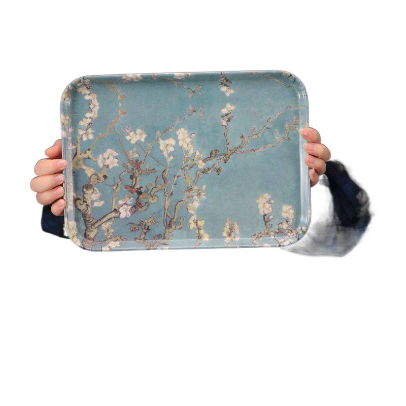 Меламиново правоъгълен поднос за сервиране, прост стил, готов за подарък