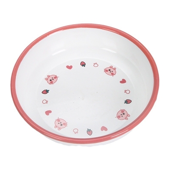 Dragonfly емайлирана плоча, кръгла с флорална шарка, с печатано лого, възможност за персонализация на обработката, подходяща за хранене