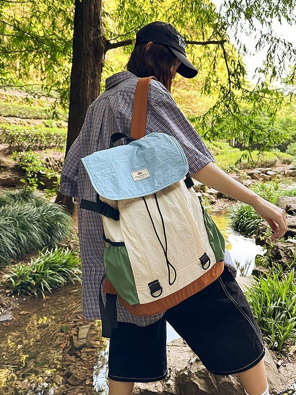 Kültéri sportokra tervezett sporttáska, nylon, vízálló, légáteresztő, kopásálló, görbült vállpántok