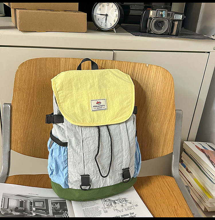 Kültéri sportokra tervezett sporttáska, nylon, vízálló, légáteresztő, kopásálló, görbült vállpántok