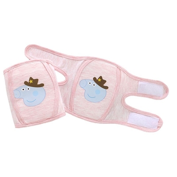 Mini angel térdvédők gyerekeknek, 0-3 évesek, pamut anyag, rajzolt minta, Velcro zárás, esés elleni védelem