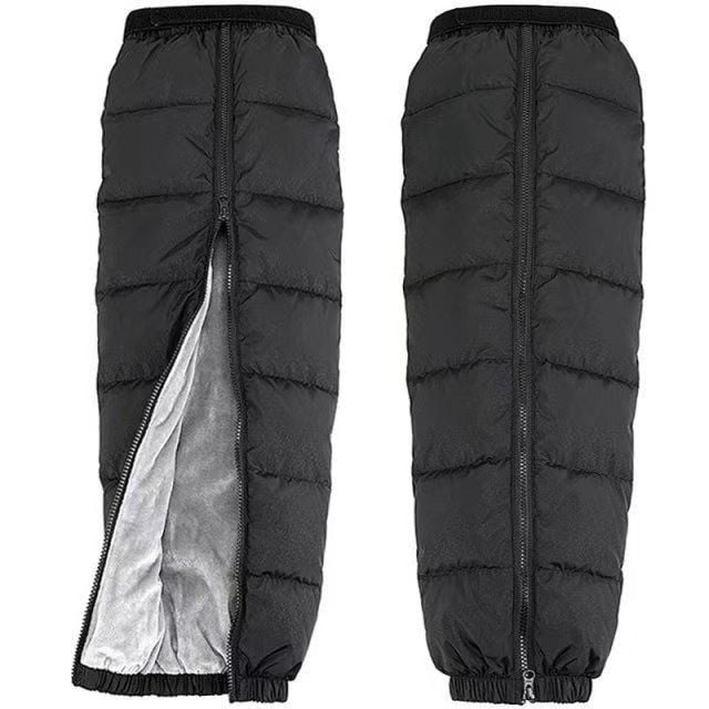 Kerékpározáshoz térdvédők — téli meleg, szélvédő, felnőtteknek, PU, arany velúr és báránygyapjú