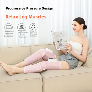 Blauzdų masažuoklis, belaidis ir nešiojamas, su kelių režimų oro slėgio masažu, vibracija, infraraudonųjų spindulių šildymas ir karštas suspaudimas