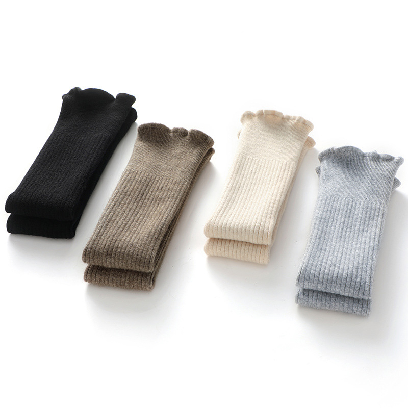 Κασμίρ επιγονατίδες γόνατος για ενήλικες, unisex, επεκτεινόμενες και ζεστές, φθινοπωρινό-χειμερινό 2025