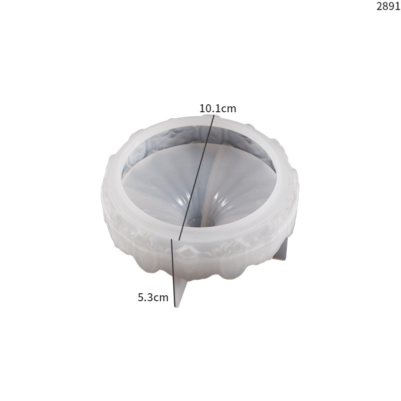 Silicone mold za epoksidnu smolu – kružnog oblika s reljefnim drvenim konjem, moderan minimalistički stil, pogodno za gips i smolu