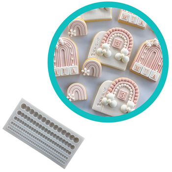 Minsunbak силиконова форма за торта – перлена верига за украса на ръба