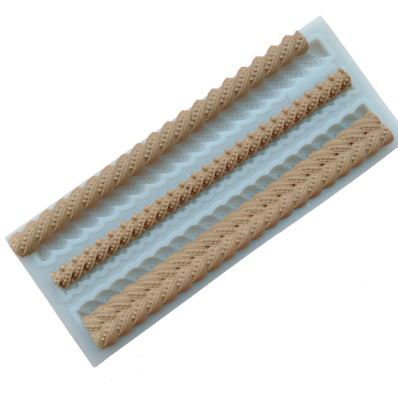 Minsunbak силиконова форма за торта – перлена верига за украса на ръба