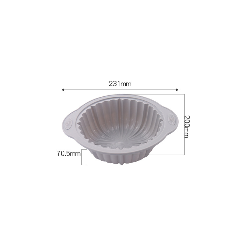 Okrugla silikonska forma za chiffon tortu, otporna na visoke temperature, set silikonskih kalupa za pečenje