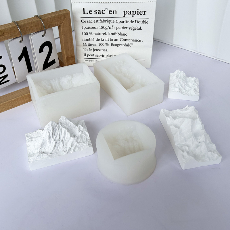 Silikonska forma za mousse tortu, 3D oblik ledene planine, nepravilni oblik, moderan minimalistički stil