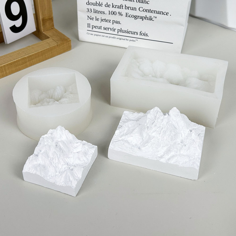 Silikonska forma za mousse tortu, 3D oblik ledene planine, nepravilni oblik, moderan minimalistički stil