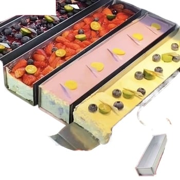 Tiramisu kalup od nehrđajućeg čelika, pravokutni kalup za pečenje, polugotova