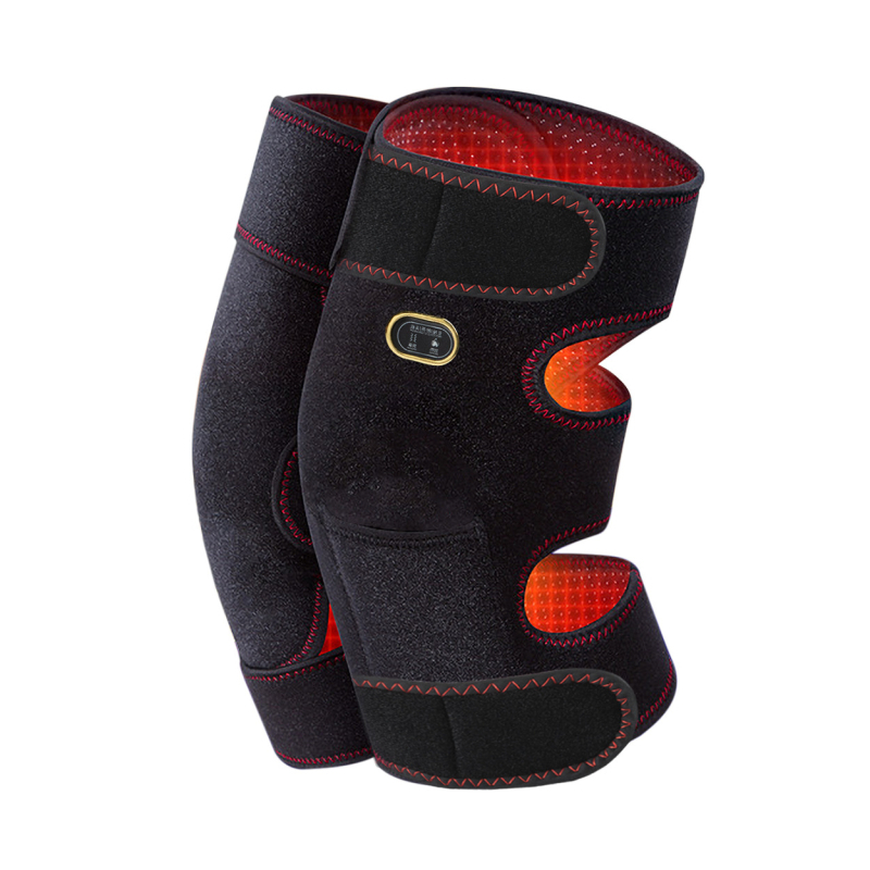 Електрически масажни наколенници с топлинен компрес и вибрационна терапия; обхват на температура 55–72°C; мощност 10W; напрежение 5V; тегло 600g