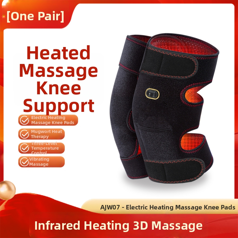 Elektrinės kelio pagalvėlės masažas su šiltu kompresu ir vibracijos terapija; temperatūros diapazonas 55–72°C; galia 10W; įtampa 5V; svoris 600g