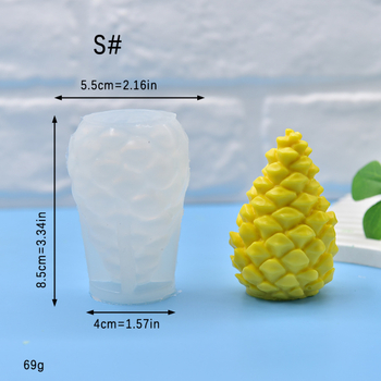 Silicone kalup za pečenje s oblikom šišarke za fondant, sapun i DIY svijeće