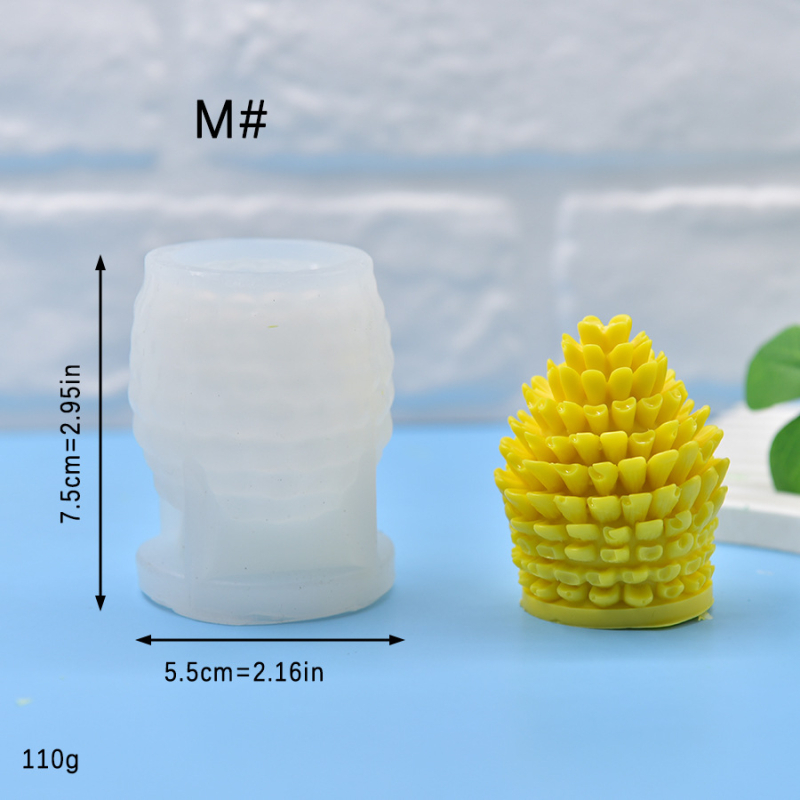 Silicone kalup za pečenje s oblikom šišarke za fondant, sapun i DIY svijeće