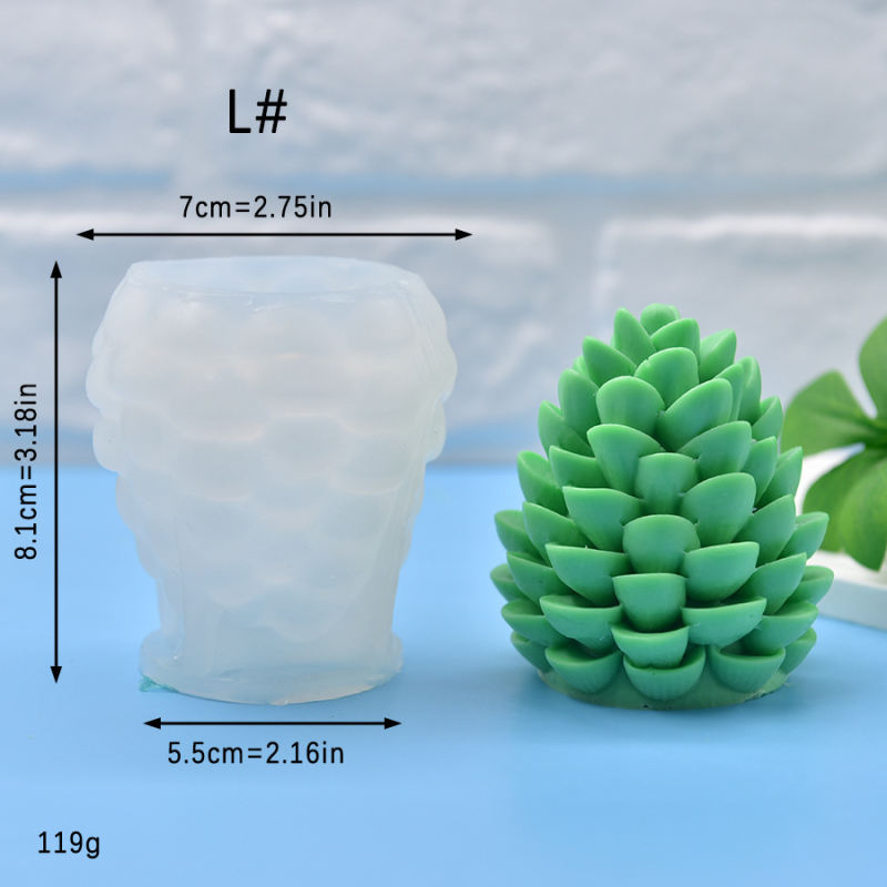 Silicone kalup za pečenje s oblikom šišarke za fondant, sapun i DIY svijeće
