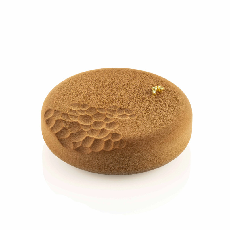 Kružna silikonska forma za mousse tortu s motivom snježne pahulje, za pečenje, čokoladu i sapun