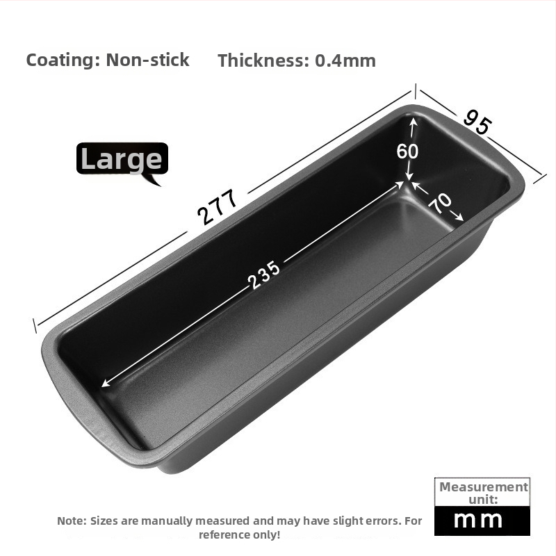 Toasta forma taisnstūrveida, nepielipīga, no oglekļa tērauda (Cepeškrāsnij piemērota)